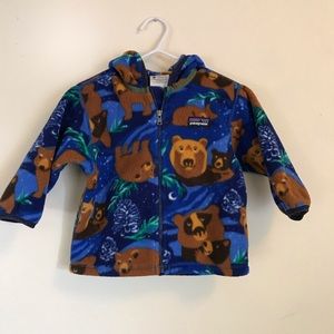 GUC Patagonia Hooded Fleece Jacket 12 Months